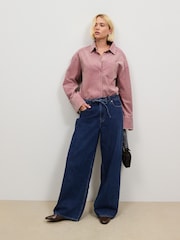 Rose Pink Washed Corduroy Shirt - Image 2 of 7