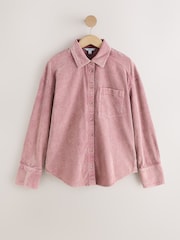 Rose Pink Washed Corduroy Shirt - Image 5 of 7