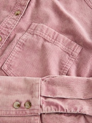 Rose Pink Washed Corduroy Shirt - Image 6 of 7