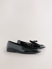 Black Patent & Velvet Loafer - Image 3 of 7