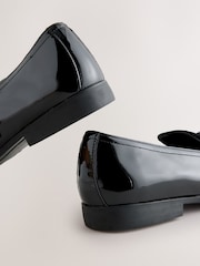 Black Patent & Velvet Loafer - Image 6 of 7