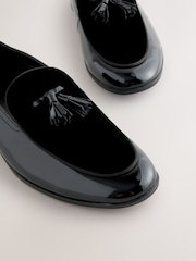 Black Patent & Velvet Loafer - Image 7 of 7