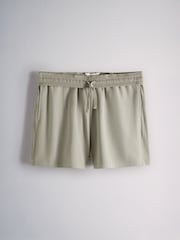 The Set 3 Pack Fold Over Waistband Sweat Shorts Red /Green/Cream - Image 2 of 6