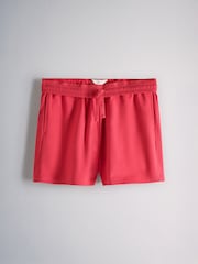 The Set 3 Pack Fold Over Waistband Sweat Shorts Red /Green/Cream - Image 3 of 6