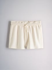 The Set 3 Pack Fold Over Waistband Sweat Shorts Red /Green/Cream - Image 4 of 6