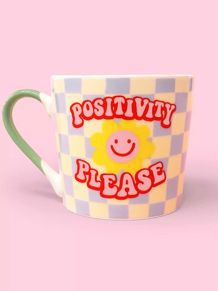 Eleanor Bowmer Set of 2 Multi Positivity Please Mugs - Image 2 of 3 Eleanor Bowmer Set of 2 Multi Positivity Please Mugs - Image 2 of 3
