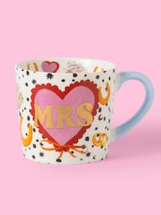 Eleanor Bowmer Multi Mrs & Mr Heart Mug Set - Image 2 of 5