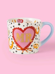 Eleanor Bowmer Multi Mrs & Mr Heart Mug Set - Image 3 of 5