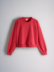 The Set 3 Pack Boxy Crew Sweatshirts Red/Green/Cream - Image 6 of 10