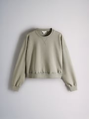 The Set 3 Pack Boxy Crew Sweatshirts Red/Green/Cream - Image 8 of 10