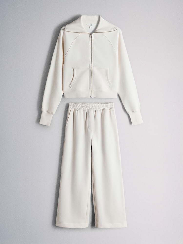 The Set Full Zip Through Sweat and Straight Leg Jogger Coord - 5এর মধ্যে 1 ছবি