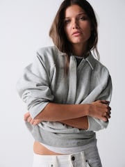 The Set 2 Pack Rugby Sweatshirts Berry Pink/Grey Marl - Image 7 of 11