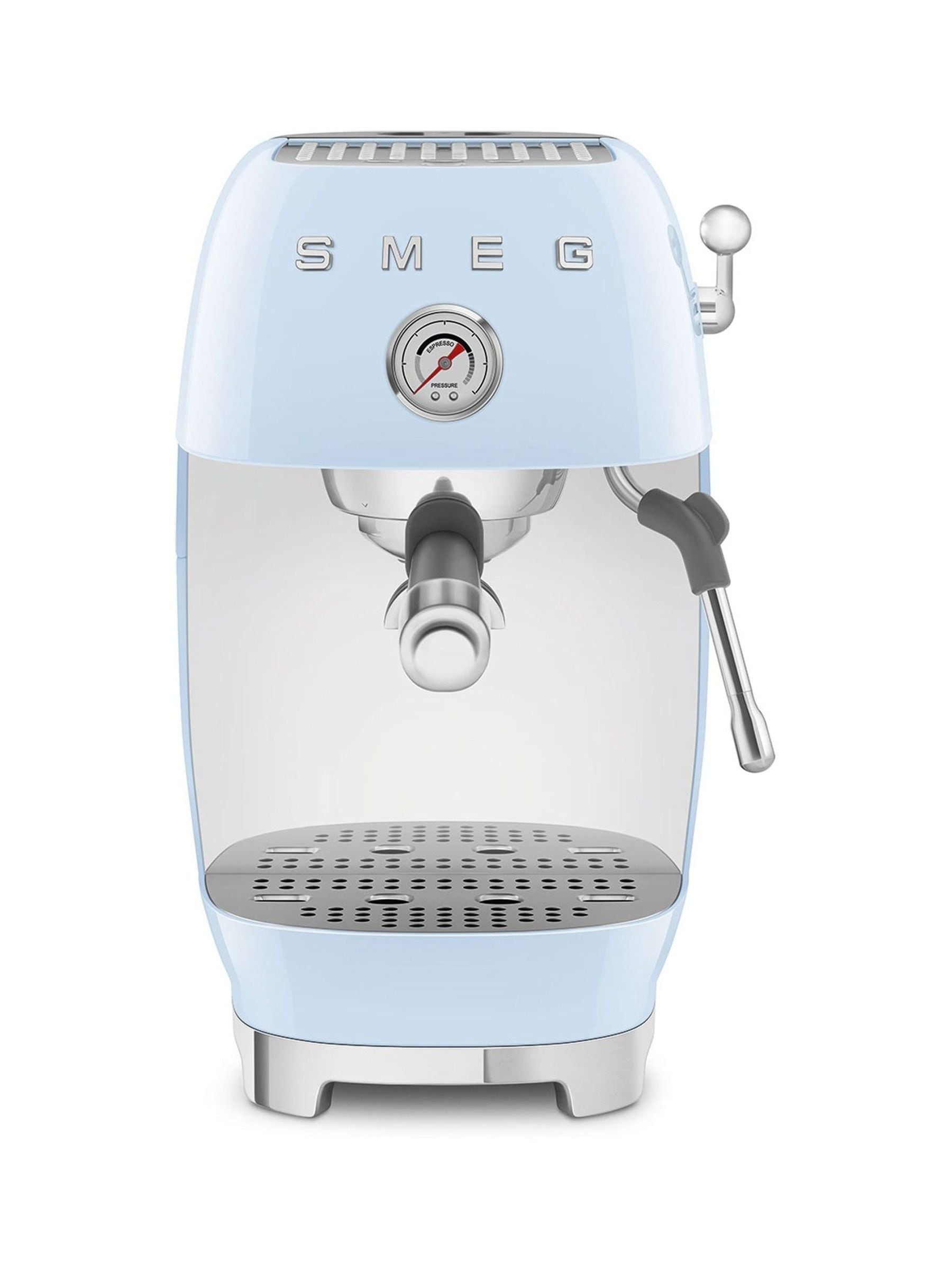 Smeg Espresso Coffee Machine With Cold Brew Function, 4 Pre-Set Espresso Settings, 15 Bar Pump, Pastel Blue And Stainless Steel, Ecf03pbuk - Image 12