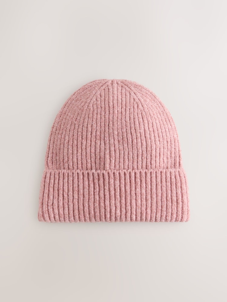 Blush Pink Cosy Beanie Hat (1-16yrs) - Image 1 of 3