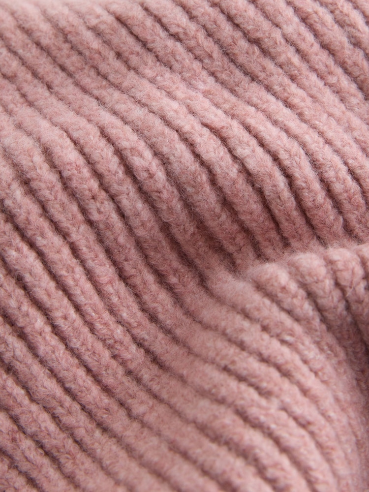 Blush Pink Cosy Beanie Hat (1-16yrs) - Image 2 of 3