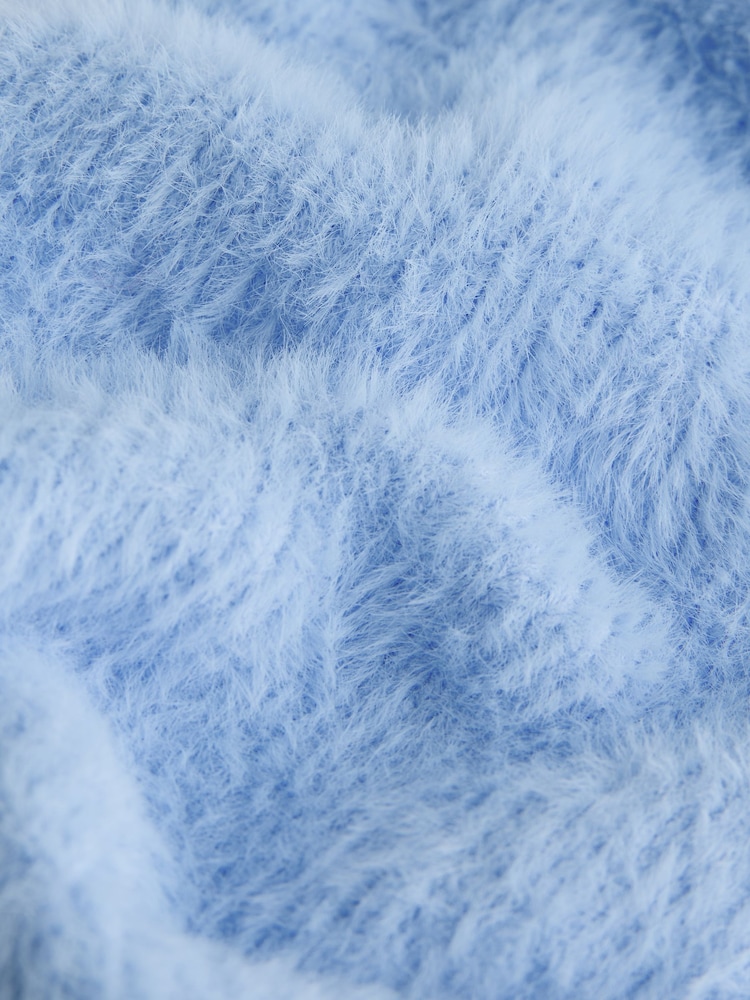 Blue Feather Beanie (1-16yrs) - Image 2 of 3 Blue Feather Beanie (1-16yrs) - Image 2 of 3