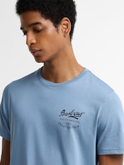 Barbour® Blue Script Graphic T-Shirt - Image 4 of 5