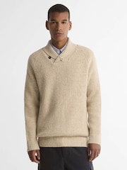 Barbour® Cream Essentials Fleck Jumper - Image 1 of 6