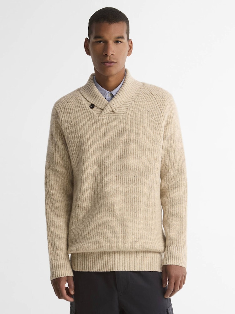 Barbour® Cream Essentials Fleck Jumper - Image 1 of 6 Barbour® Cream Essentials Fleck Jumper - Image 1 of 6