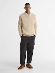 Barbour® Cream Essentials Fleck Jumper - Image 3 of 6