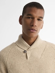 Barbour® Cream Essentials Fleck Jumper - Image 4 of 6