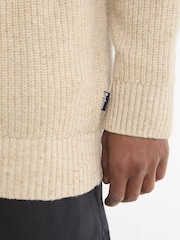 Barbour® Cream Essentials Fleck Jumper - Image 5 of 6