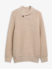 Barbour® Cream Essentials Fleck Jumper - Image 6 of 6