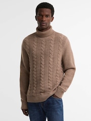 Barbour® Natural Staplecross Rollneck Sweater - Image 1 of 6
