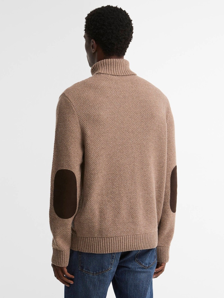 Barbour® Natural Staplecross Rollneck Sweater - Image 2 of 6 Barbour® Natural Staplecross Rollneck Sweater - Image 2 of 6