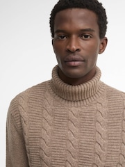 Barbour® Natural Staplecross Rollneck Sweater - Image 4 of 6