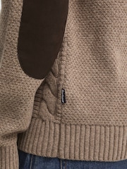 Barbour® Natural Staplecross Rollneck Sweater - Image 5 of 6