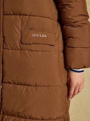 Matchday Toffee Brown Longline Oversized Showerproof Coat - Image 3 of 10