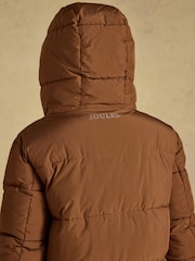 Matchday Toffee Brown Longline Oversized Showerproof Coat - Image 7 of 10