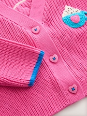Pink Hot Chocolate V-Neck Cardigan (3mths-7yrs) - Image 3 of 4