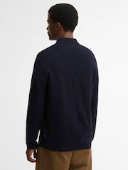 Barbour® Blue Bearsted Knitted Zip Jumper - Image 2 of 5