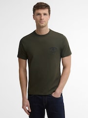 Grün - Barbour® Tartan Tailored Crest Logo T-Shirt - Bild 1 von 5