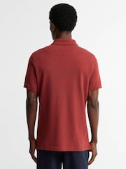 Barbour® Brown Short Sleeve Pique Polo Shirt - Image 2 of 5