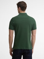 Barbour® Dark Green Short Sleeve Classic Polo Shirt - Image 3 of 5