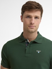 Barbour® Dark Green Short Sleeve Classic Polo Shirt - Image 4 of 5