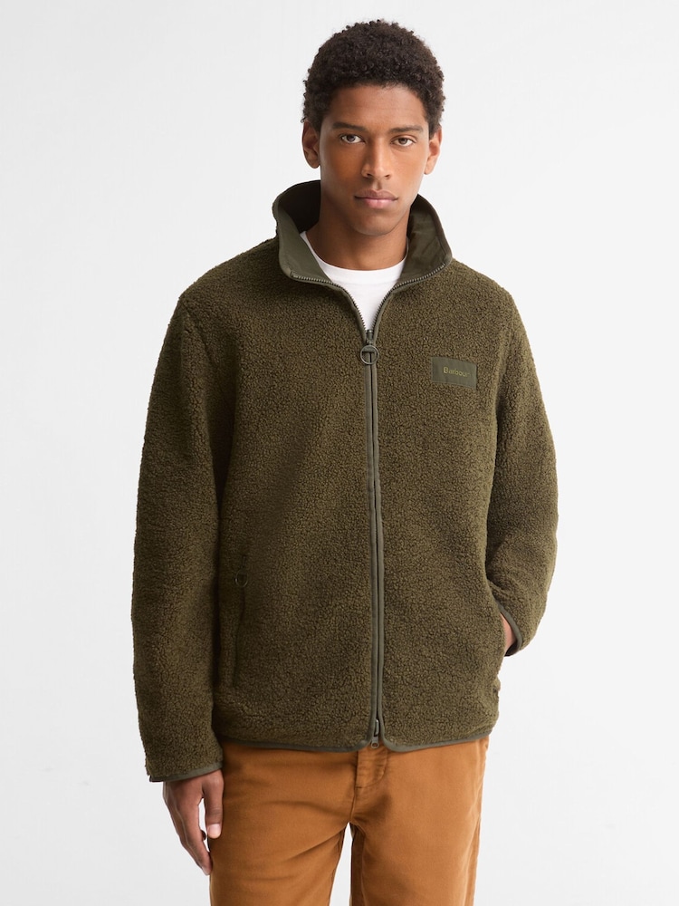 Barbour® Green Reversible Fleece Jacket - Image 1 of 5 Barbour® Green Reversible Fleece Jacket - Image 1 of 5