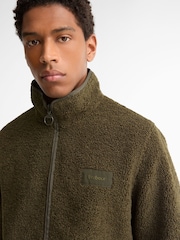 Barbour® Green Reversible Fleece Jacket - Image 4 of 5