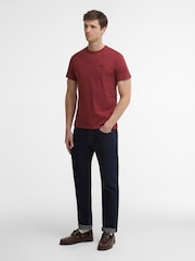 أحمر عنابي - تي شيرت رياضي من Barbour® - صورة 3 من 5