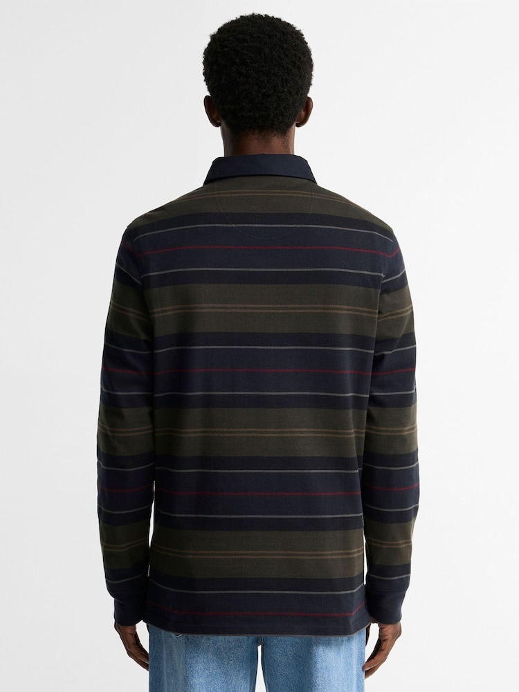 Blau - Barbour® Frith Tartan Stripe Rugby Shirt - Bild 2 von 6 Blau - Barbour® Frith Tartan Stripe Rugby Shirt - Bild 2 von 6