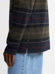 Blau - Barbour® Frith Tartan Stripe Rugby Shirt - Bild 5 von 6