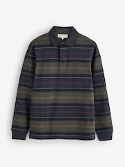 Blau - Barbour® Frith Tartan Stripe Rugby Shirt - Bild 6 von 6
