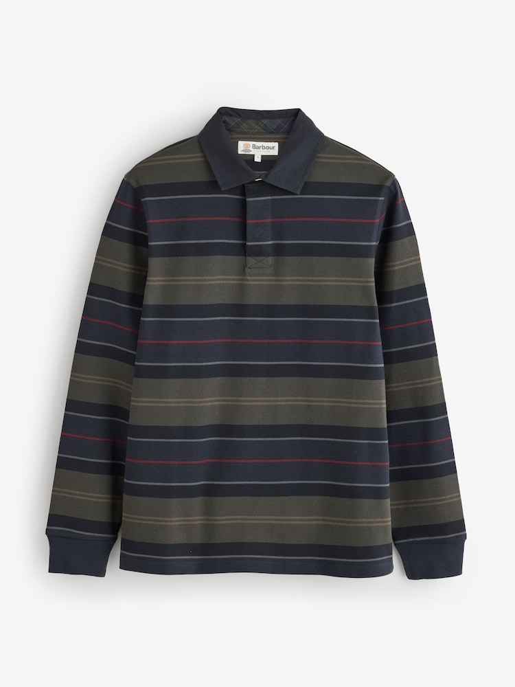 Blau - Barbour® Frith Tartan Stripe Rugby Shirt - Bild 6 von 6 Blau - Barbour® Frith Tartan Stripe Rugby Shirt - Bild 6 von 6