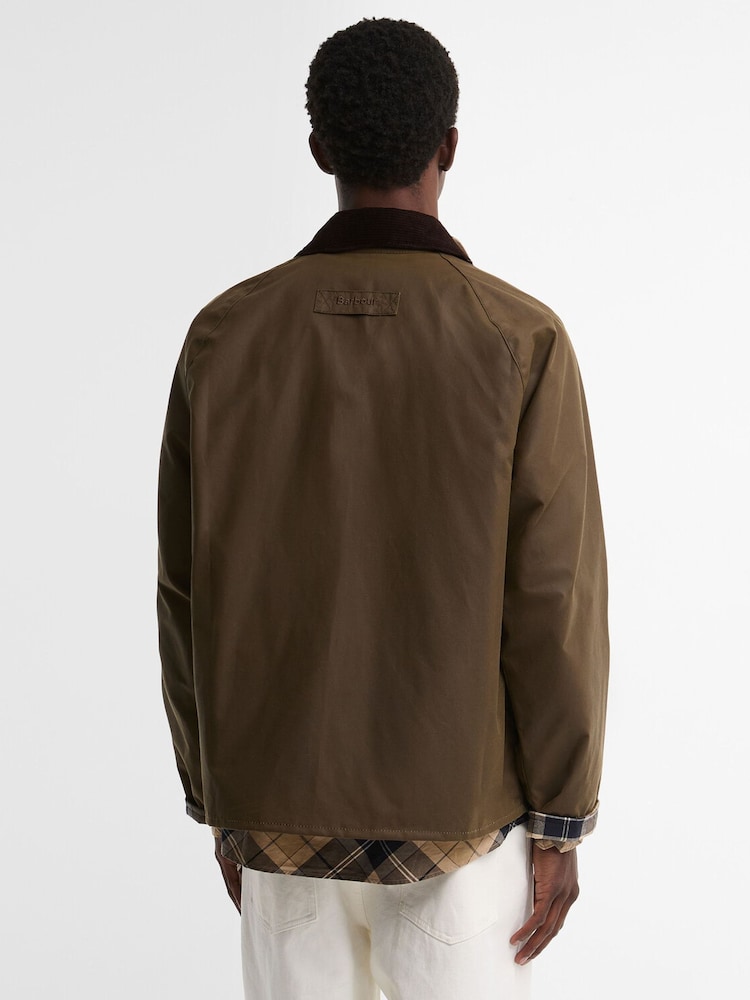 Barbour® Brown Icons Transport Wax Jacket - Image 2 of 7