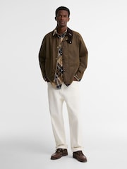 Barbour® Brown Icons Transport Wax Jacket - Image 3 of 7