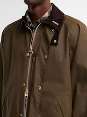 Barbour® Brown Icons Transport Wax Jacket - Image 6 of 7