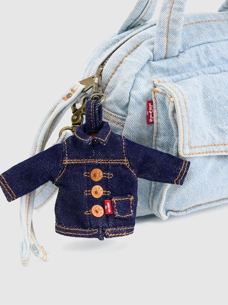 Levi's® Blue Mini Trucker Bag Charm - Image 1 of 4 Levi's® Blue Mini Trucker Bag Charm - Image 1 of 4